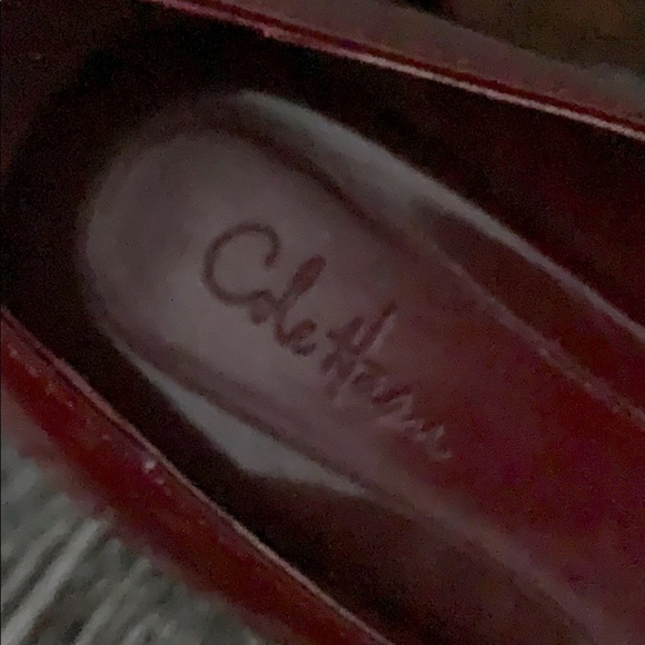 COLE Haan Nike Air Cranberry Patent Leather Flats - Picture 4 of 15